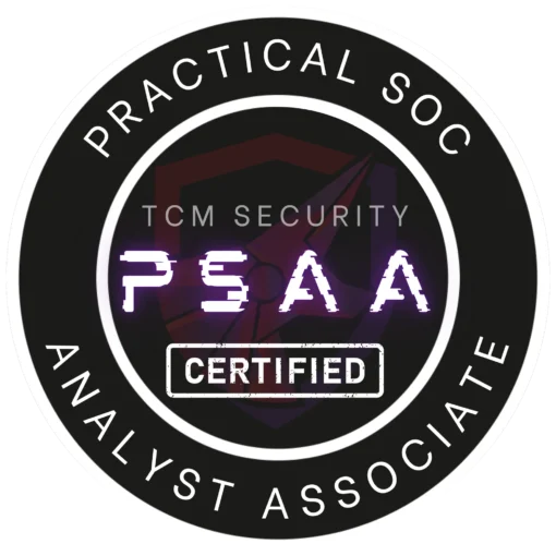Practical Security Analyst Associate (PSAA) Certification badge